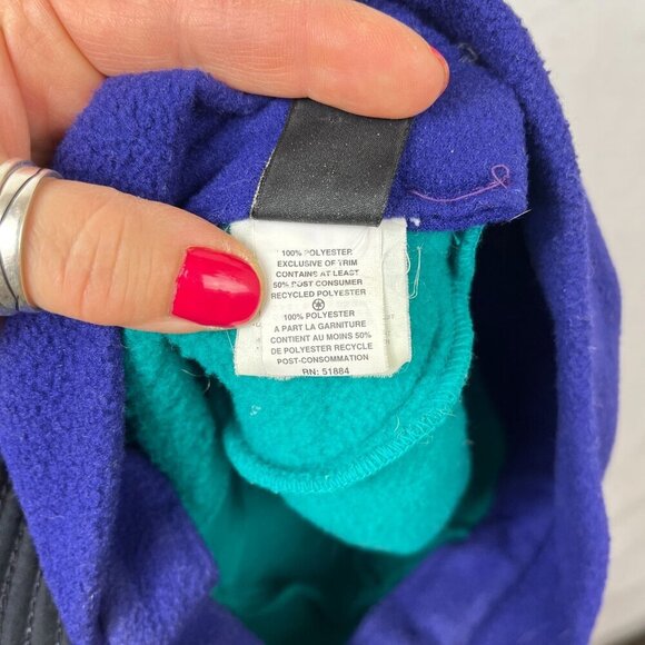 Vintage Patagonia Synchilla Fleece Duckbill Trapper Hat Mens L USA 90s Ear Flap - Picture 10 of 12